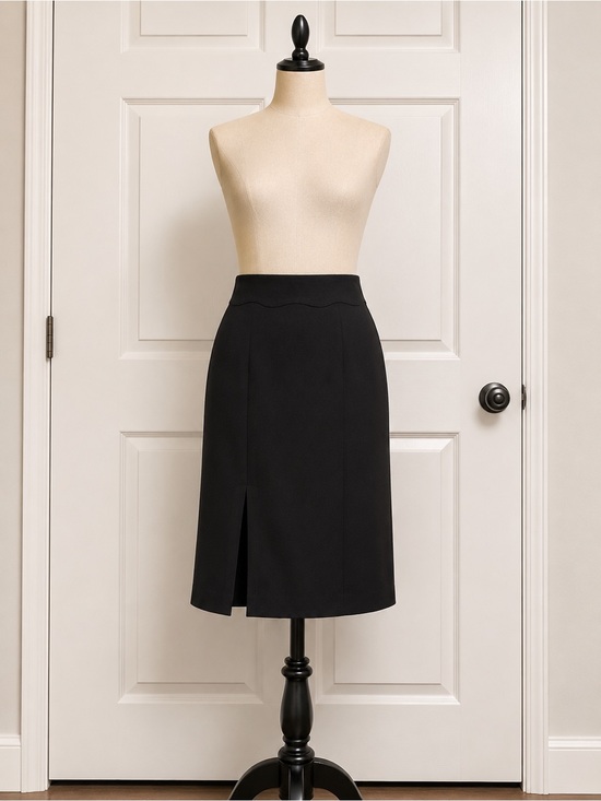 Evan Picone Dresses & Skirts - Evan Picone Black Pencil Skirt with Front Slit